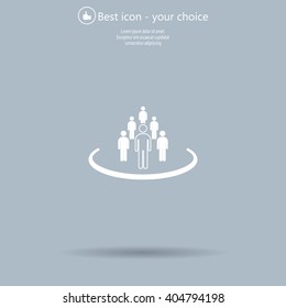 Group of people sign icon