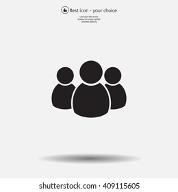 Group of people sign icon