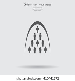Group of people sign icon