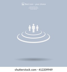 Group of people sign icon