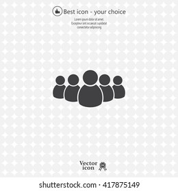 Group of people sign icon