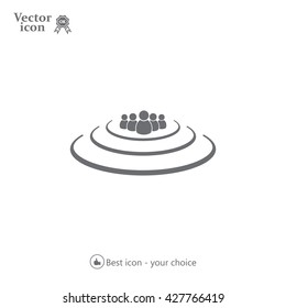 Group of people sign icon
