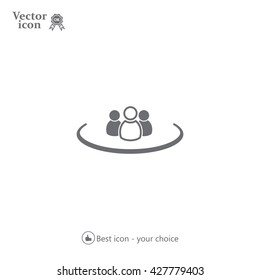 Group of people sign icon