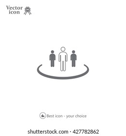 Group of people sign icon