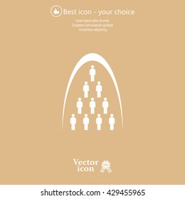Group of people sign icon