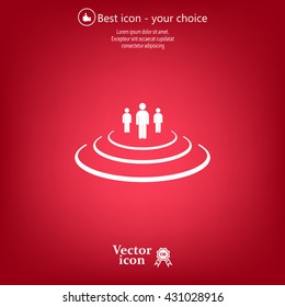 Group of people sign icon