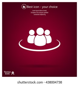 Group of people sign icon