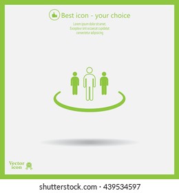 Group of people sign icon