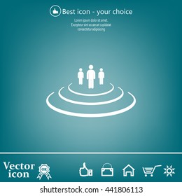 Group of people sign icon