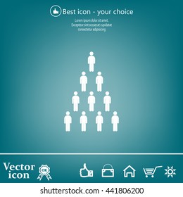 Group of people sign icon