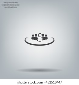 Group of people sign icon