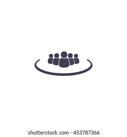 Group of people sign icon