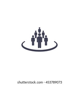 Group of people sign icon