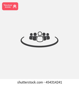 Group of people sign icon