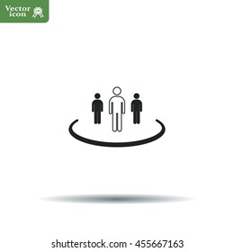 Group of people sign icon