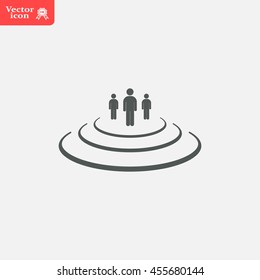 Group of people sign icon