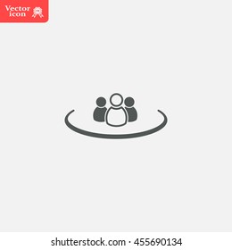 Group of people sign icon