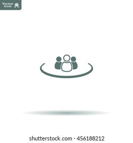 Group of people sign icon