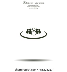 Group of people sign icon