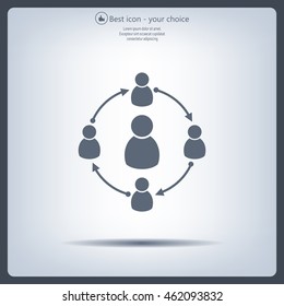 Group of people sign icon