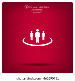 Group of people sign icon