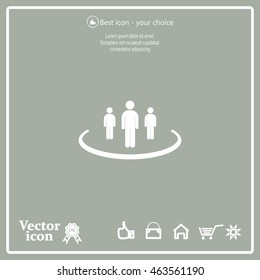 Group of people sign icon