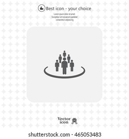 Group of people sign icon