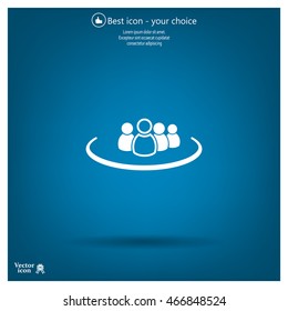 Group of people sign icon