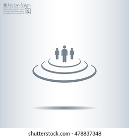 Group of people sign icon