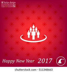 Group of people sign icon