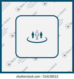 Group of people sign icon
