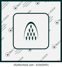 Group of people sign icon
