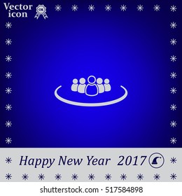 Group of people sign icon