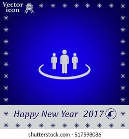 Group of people sign icon