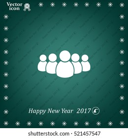 Group of people sign icon