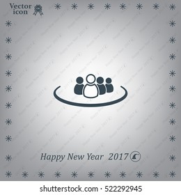 Group of people sign icon
