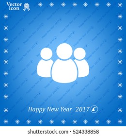 Group of people sign icon