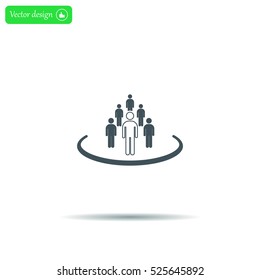 Group of people sign icon