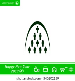 Group of people sign icon