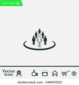 Group of people sign icon
