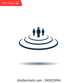 Group of people sign icon