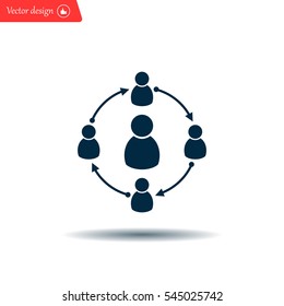 Group of people sign icon