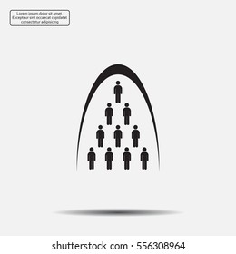 Group of people sign icon