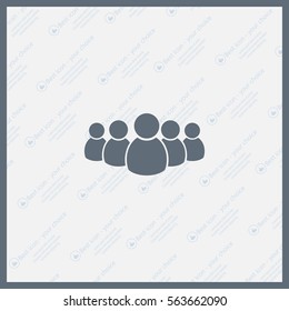 Group of people sign icon