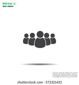 Group of people sign icon