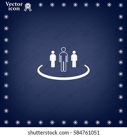 Group of people sign icon