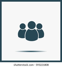 Group of people sign icon