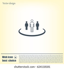Group of people sign icon