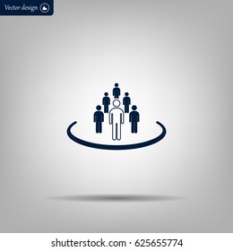Group of people sign icon