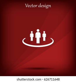Group of people sign icon